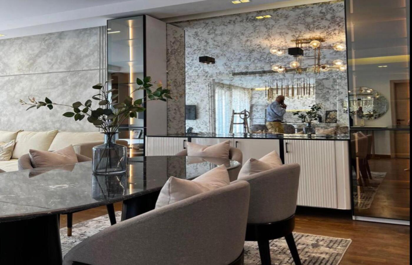 شقة غرفتين مودرن للإيجار المفروش في ليك فيو