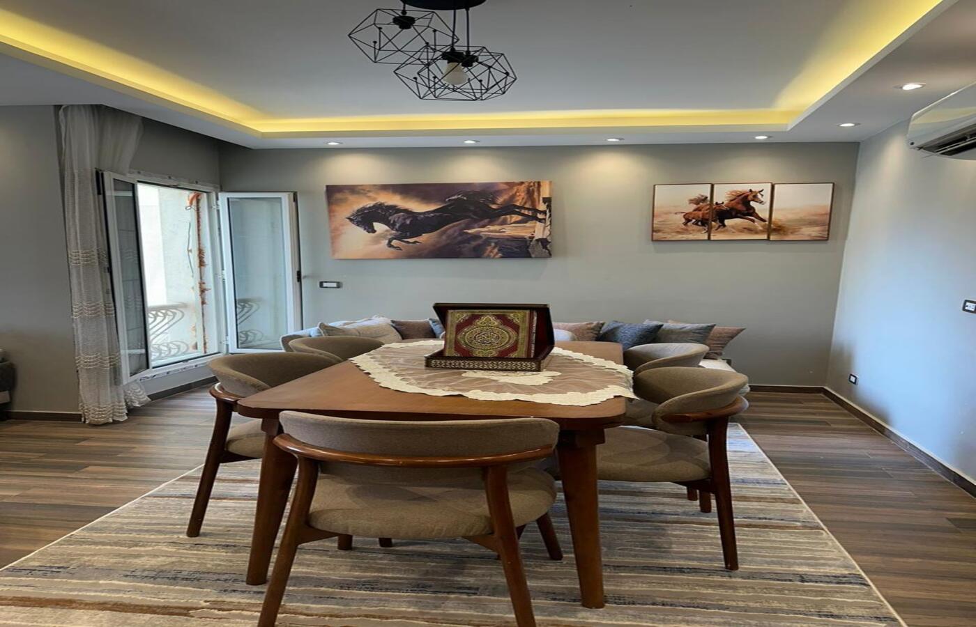 شقة غرفتين ايجار مفروش مودرن في كمبوند ماونتن فيو