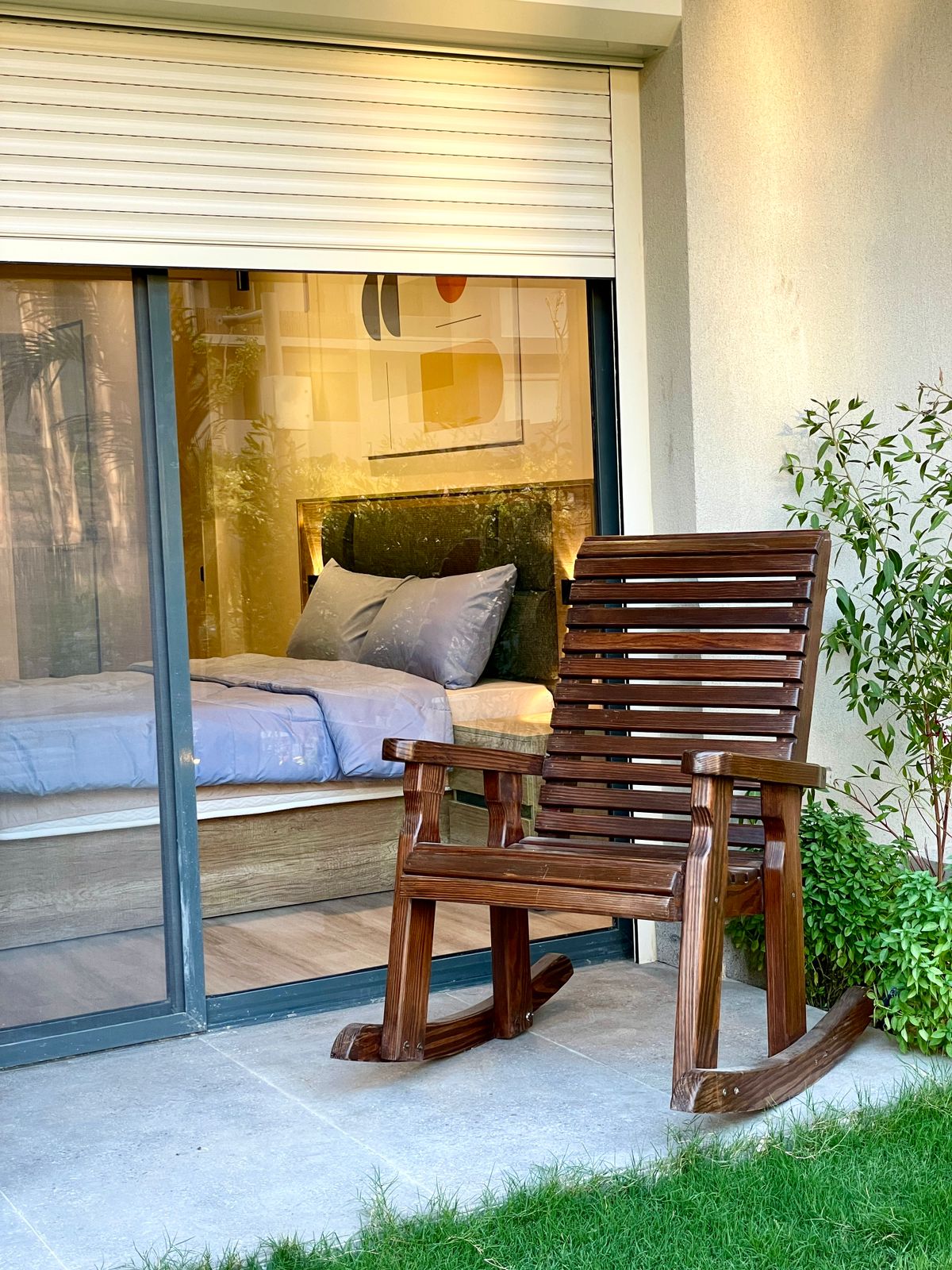 شقة بجاردن للإيجار المفروش مودرن في فيليت