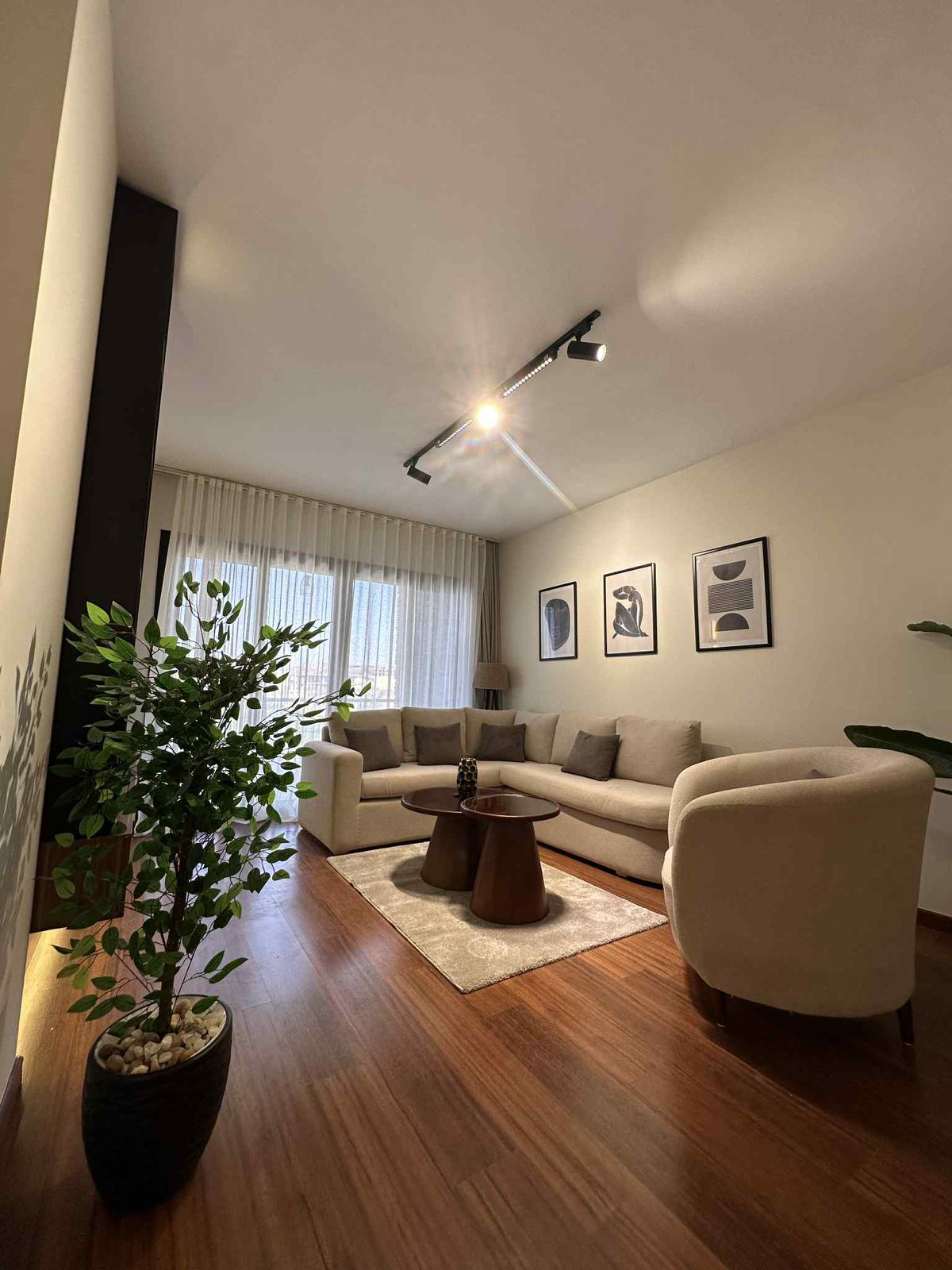 شقة 3غرف مفروش بأفضل سعر في كمبوند ميدتاون