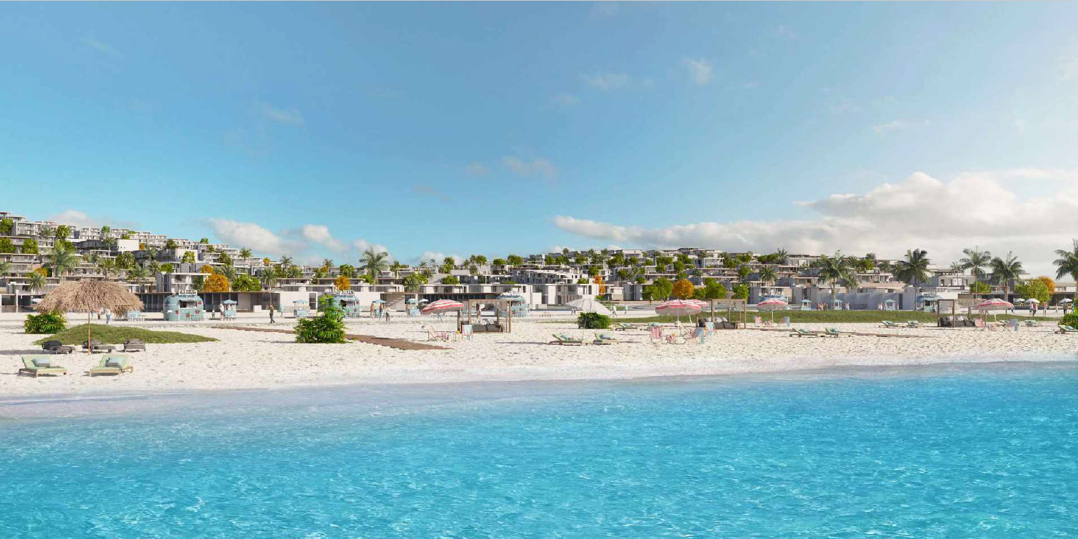 توين هاوس 4 غرف نوم للبيع في دايركشن وايت – المرحلة الأولى رأس الحكمة | 258 م² | تشطيب كامل