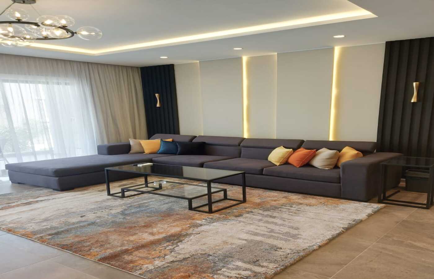 شقة غرفتين للايجار المفروش في كمبوند ليك فيو