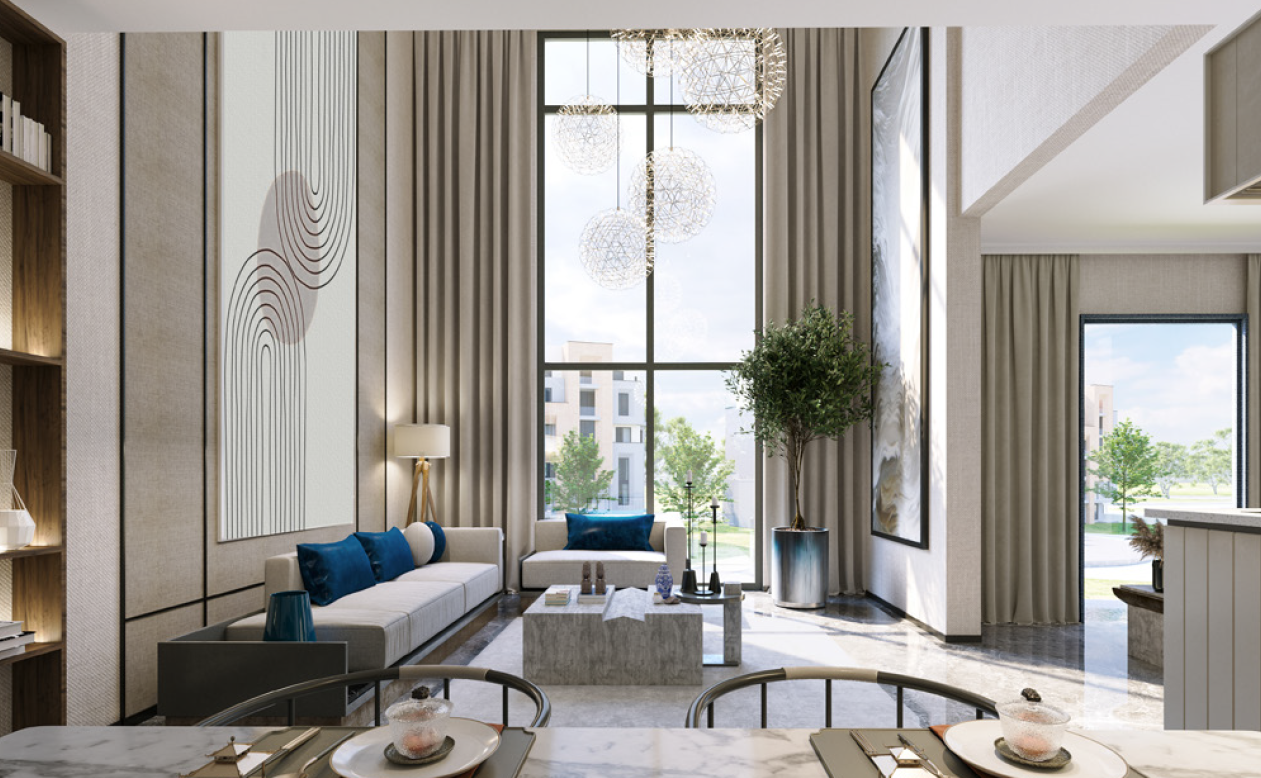 تاون هاوس 4 غرف للبيع في ذا بروكس القاهرة الجديدة | 266 م² + روف 38 م² | بدون تشطيب | استلام 2030