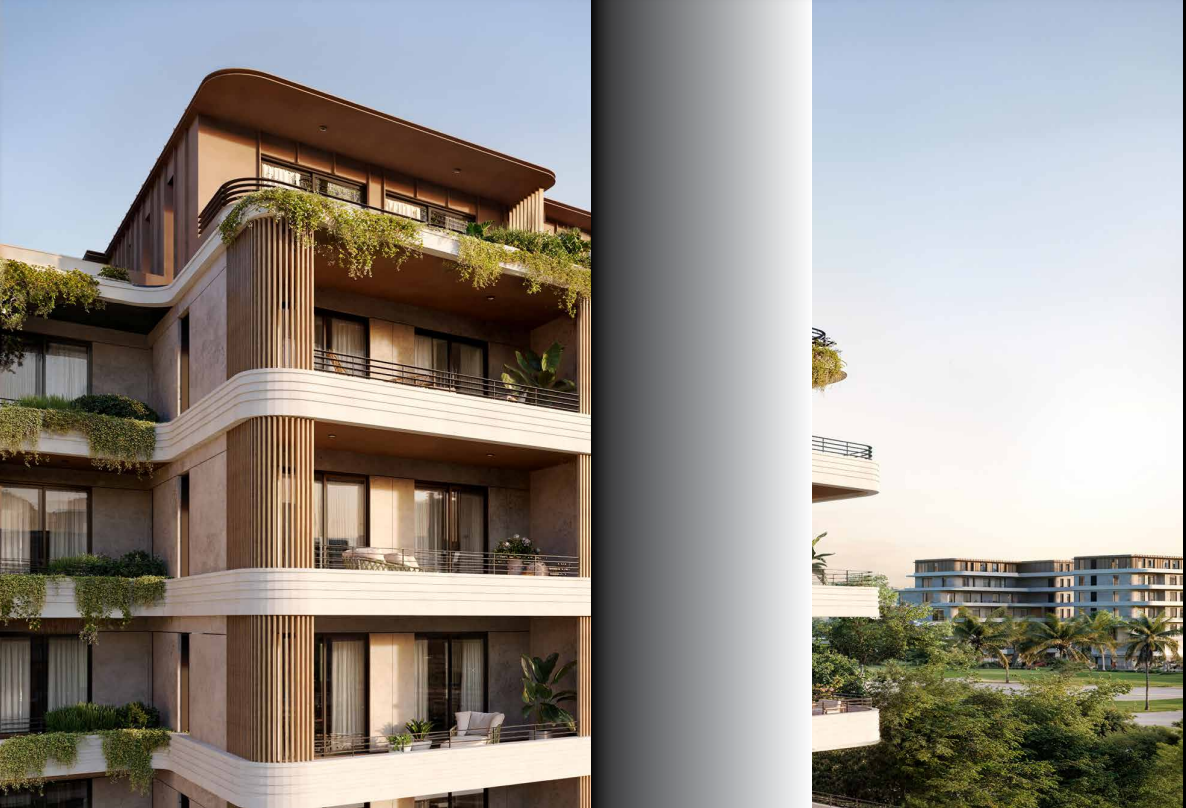 شقة للبيع في كريسنت ووك - سنترال | التجمع السادس | 163 م² | 2 غرفة نوم | 2 حمام | نصف تشطيب | تسليم 2029