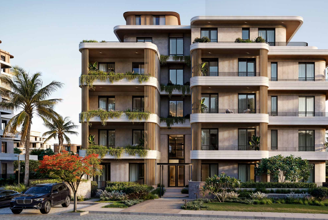 شقة للبيع في كريسينت ووك ساوث | التجمع السادس | 287 م² | 4 غرف نوم | 4 حمامات | تشطيب كامل | تسليم 2030