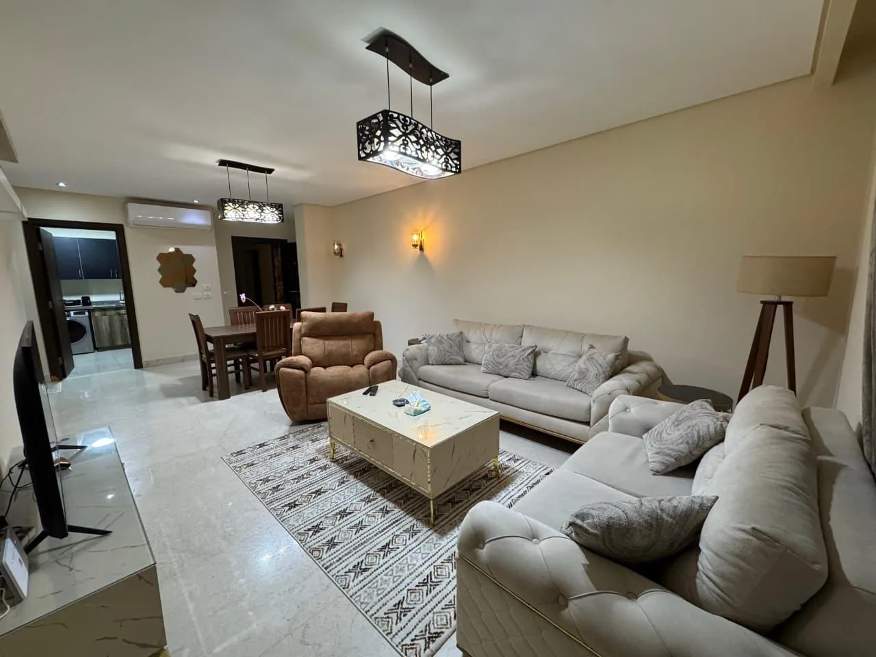 Best Price Fully Furnished Ground Floor Apartment with Garden for Rent in 90 Avenue – New Cairo