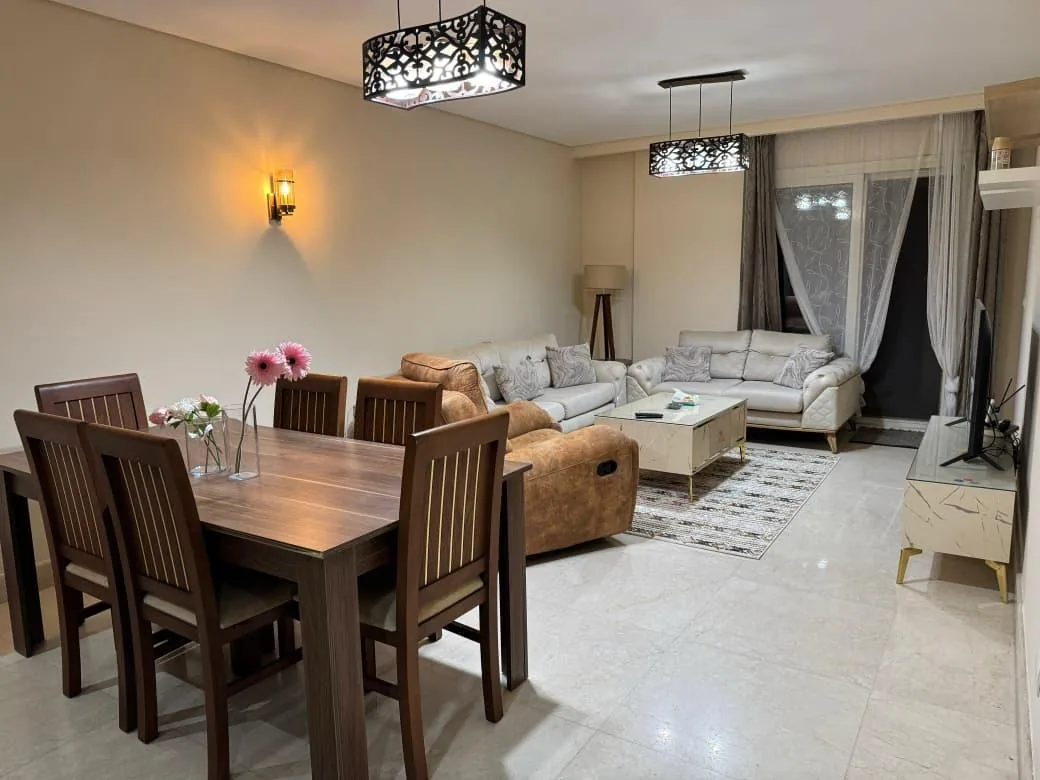 Best Price Fully Furnished Ground Floor Apartment with Garden for Rent in 90 Avenue – New Cairo