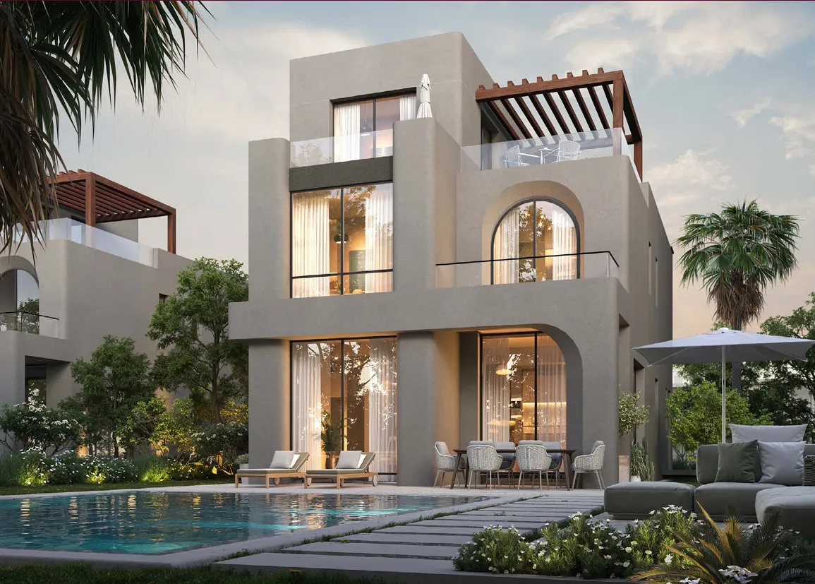 فيلا 295م² للبيع في 97 هيلز القاهرة الجديدة | 5 غرف | بالم هيلز | تصميم فاخر