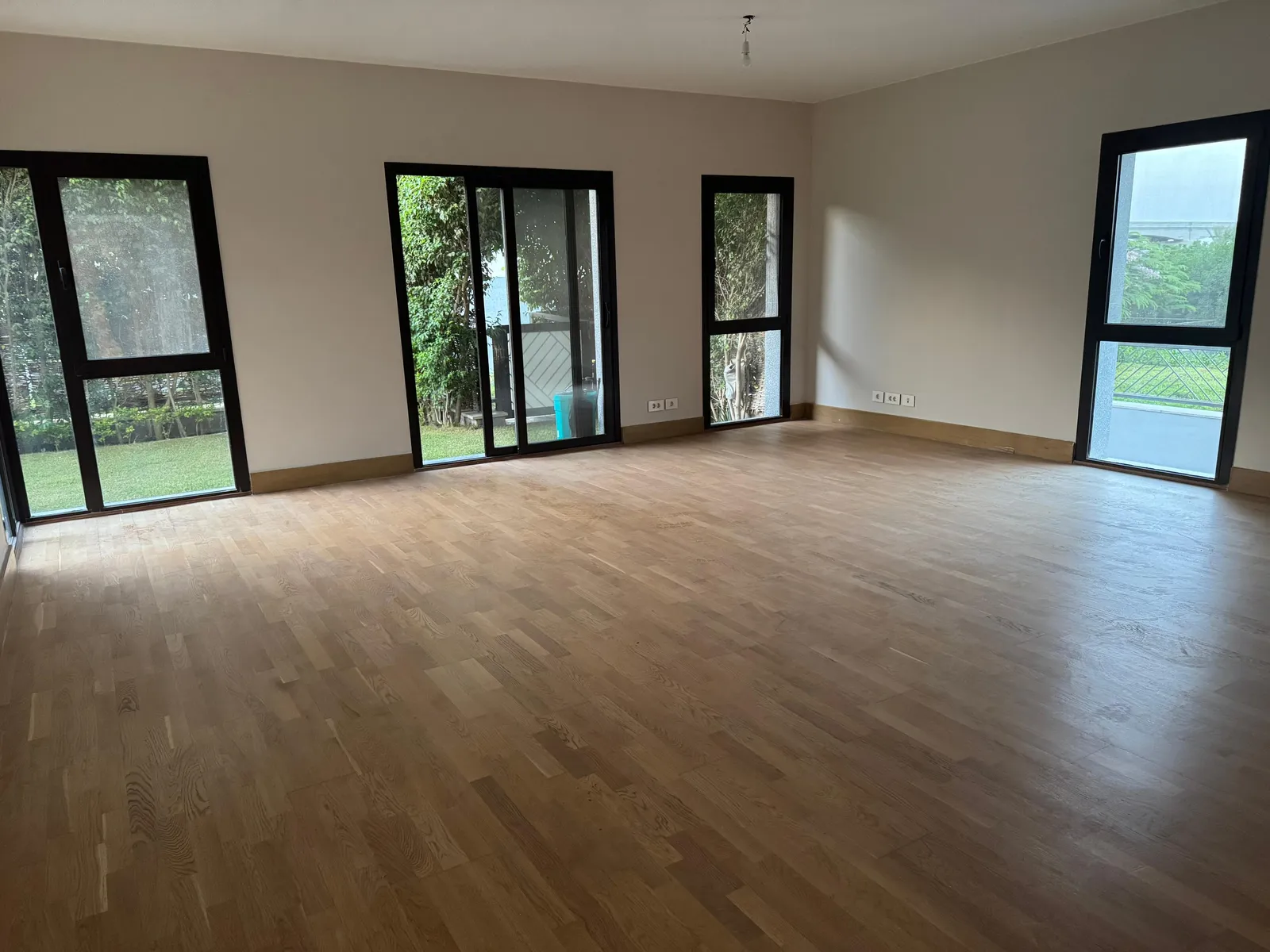 Semi furnished Apartment with garden for rent