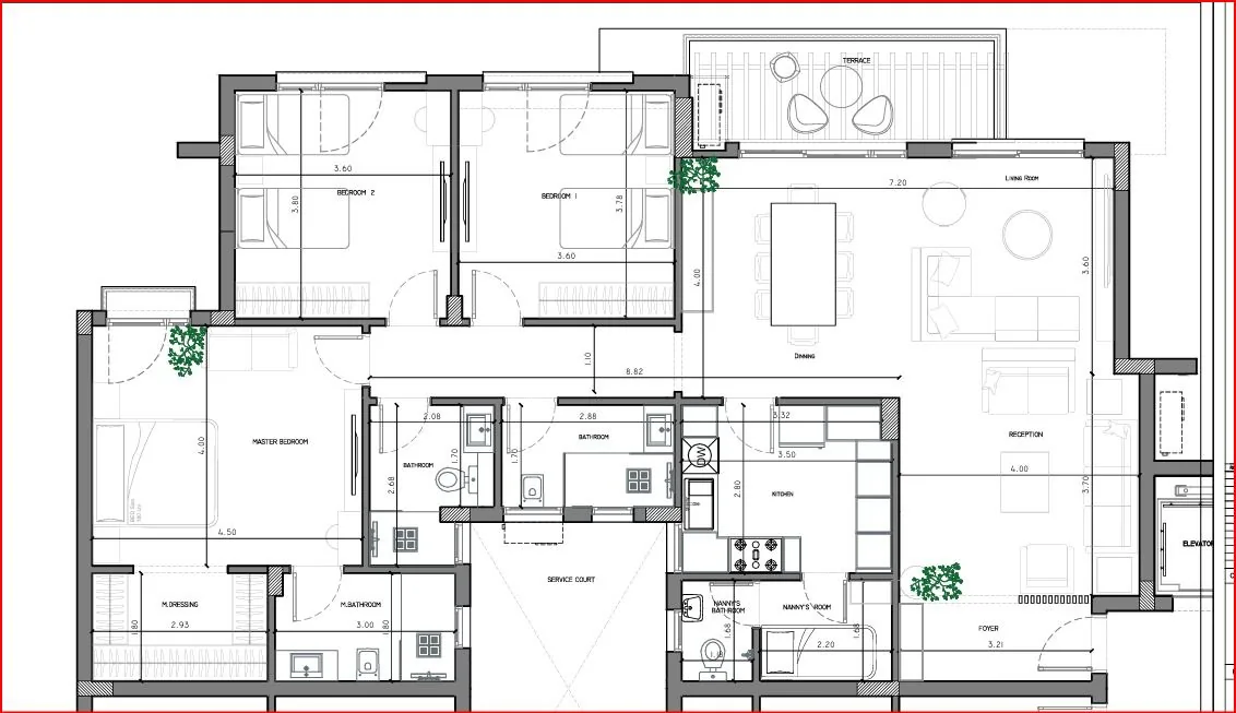Apartment for Rent in Eastown – New Cairo-189 meter