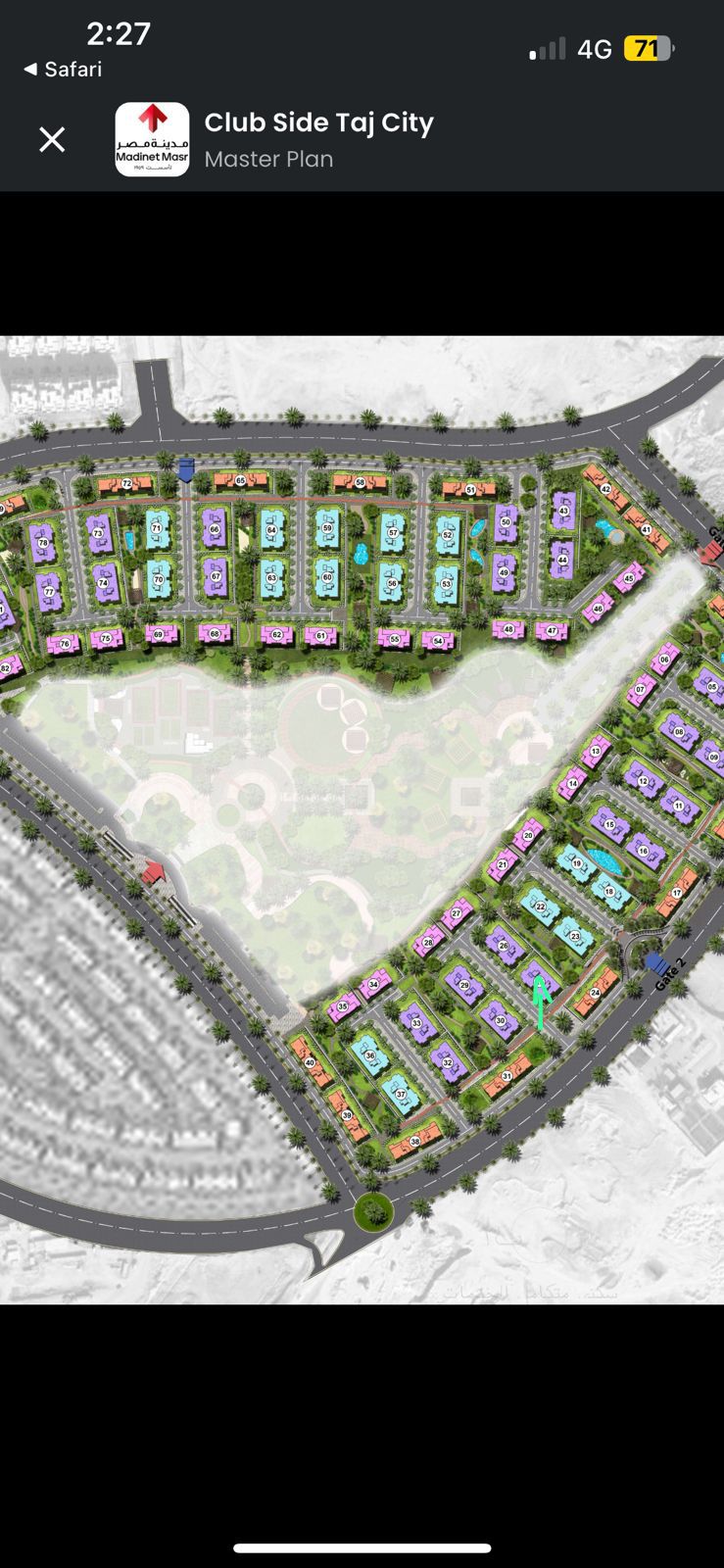 Apartment with Garden for Sale in Taj City – Club Side