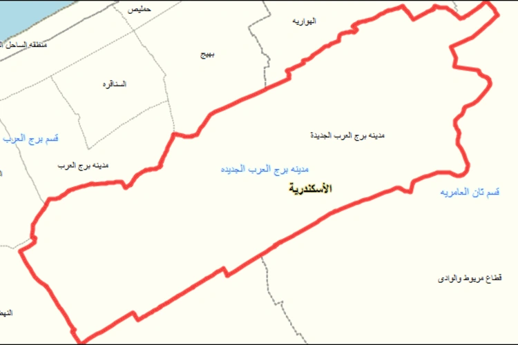 مخطط مدينة برج العرب الجديدة