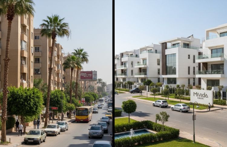 مقارنة بين التجمع الاول اولخامس