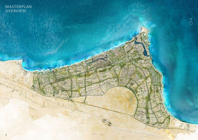 المخطط العام - مدن رأس الحكمة